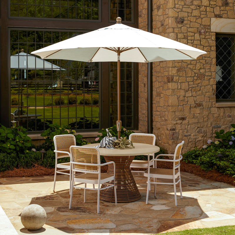 Harris Wicker 48" Round Outdoor Dining Table