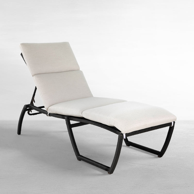 Skye Wicker Outdoor Armless Chaise Lounge