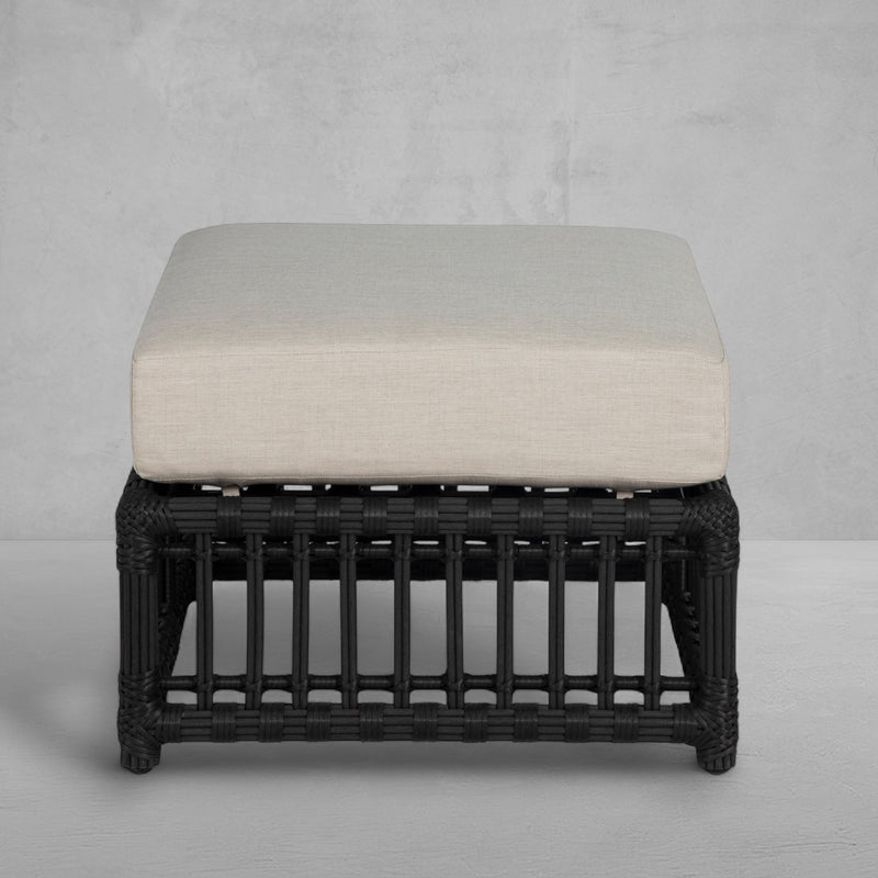 Newport N-Dura Resin Wicker Outdoor Woven Ottoman