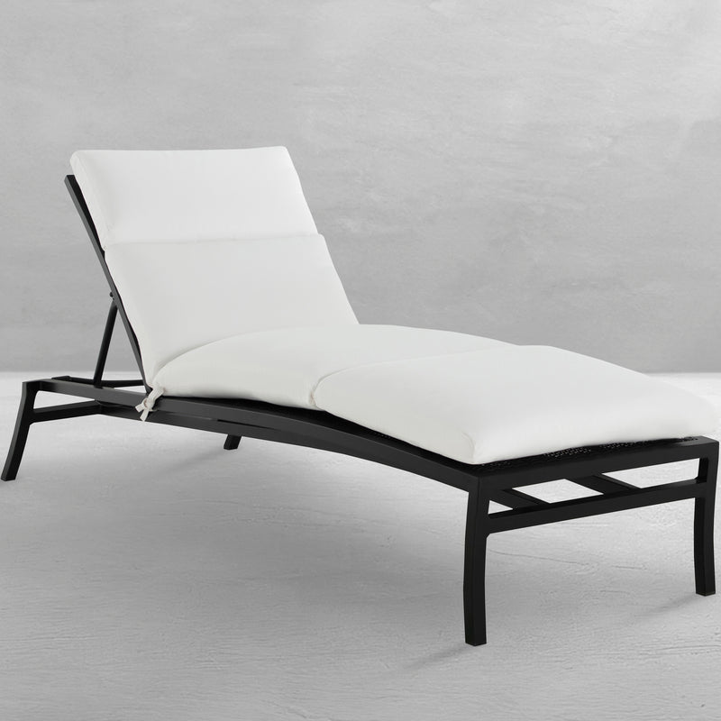 Aire Resin Wicker Outdoor Armless Chaise Lounge