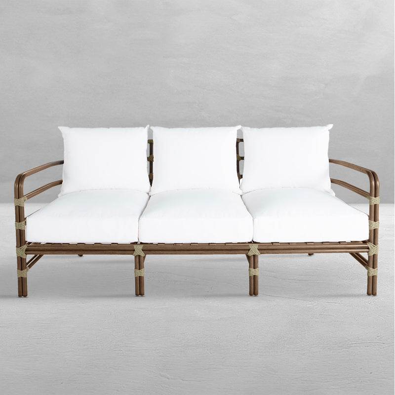 Malibu Aluminum Outdoor High Back Sofa