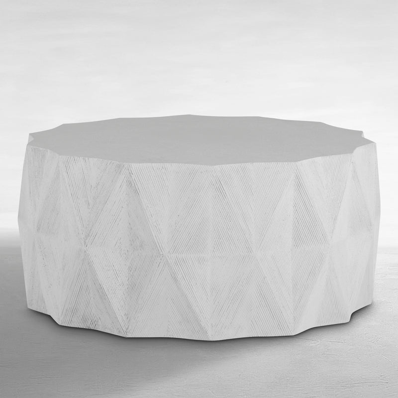 Mandarin 40" Unique Outdoor Pedestal Coffee Table