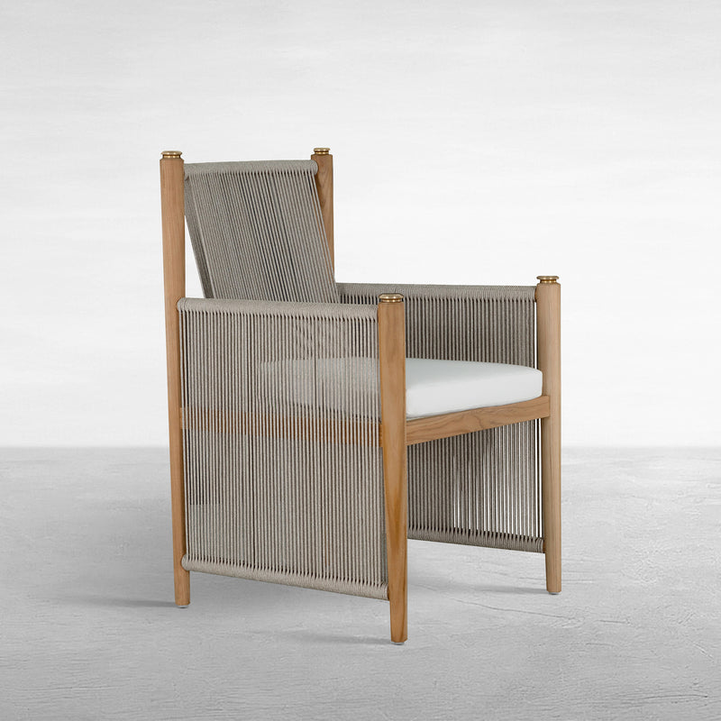 Pacifica Teak Outdoor Dining Arm Chair