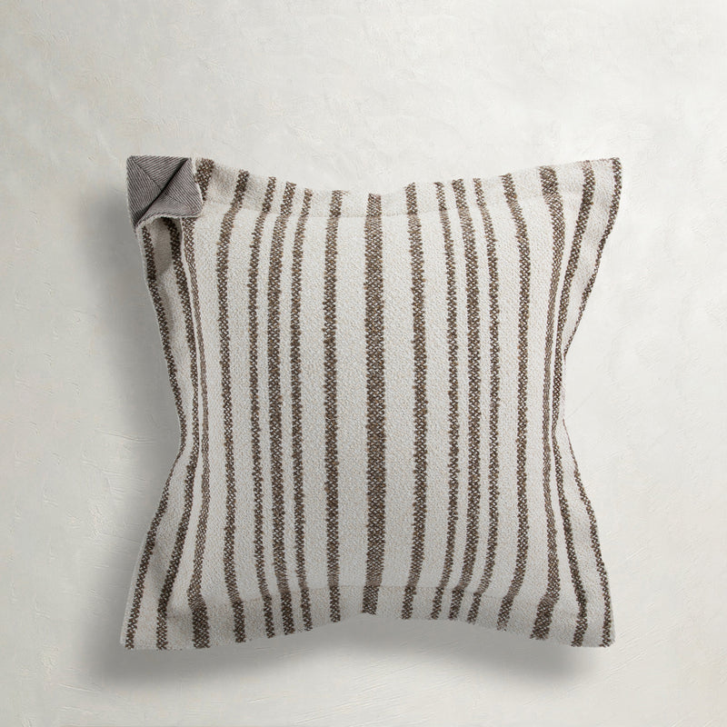 Shaggy Stripe Outdoor Throw Pillow