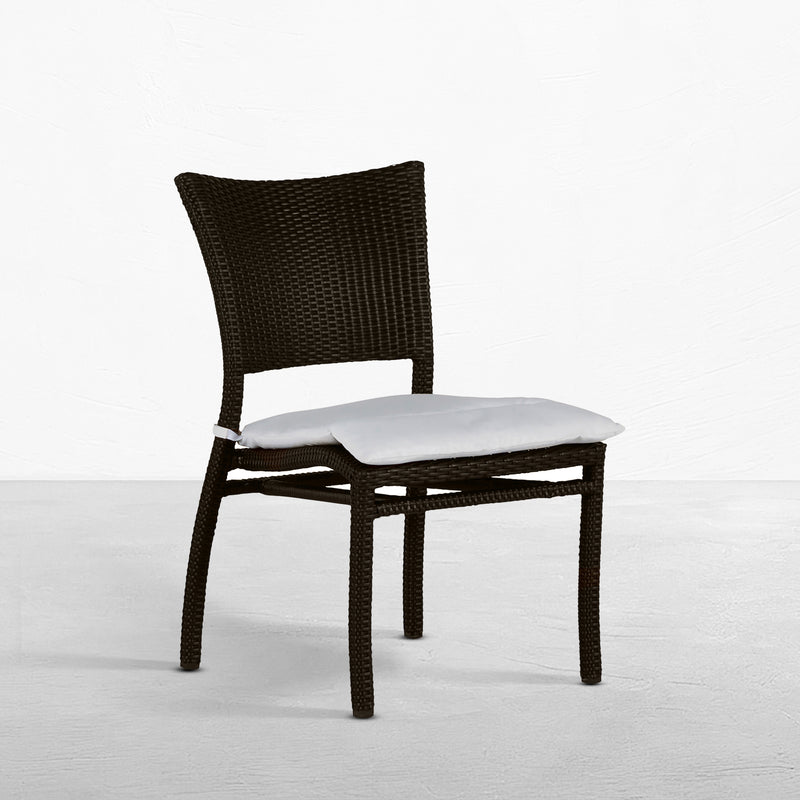 Skye Woven Resin Wicker Outdoor Side Chair