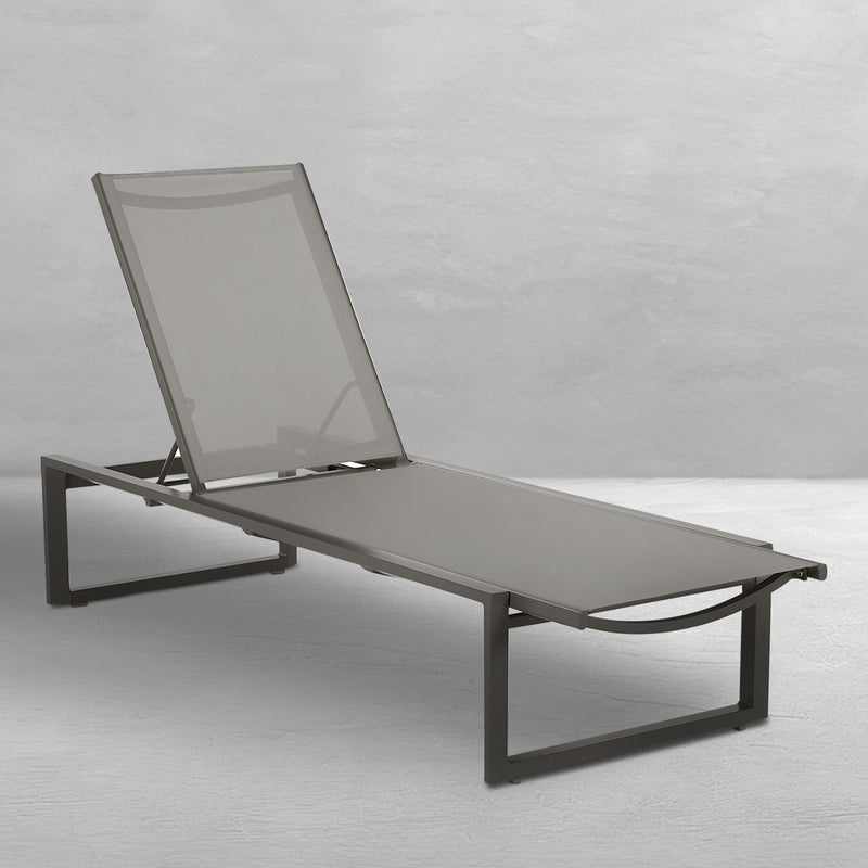 Belmont Sling Outdoor Armless Chaise Lounge