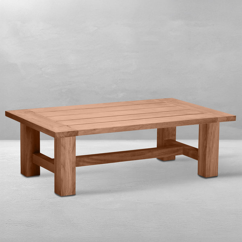 QS Croquet Teak Coffee Table, Natural Teak