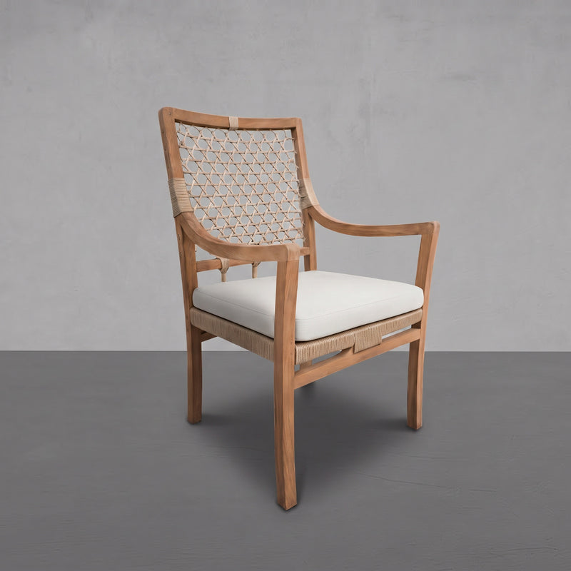 Aspen Teak Outdoor Dining Arm Chair