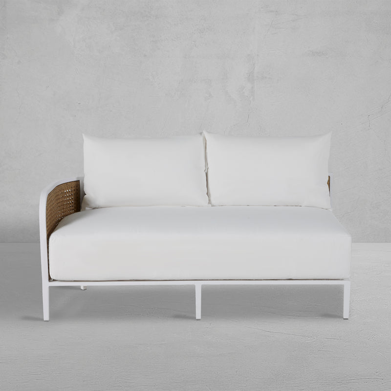Havana Resin Wicker Outdoor Left Arm Facing Sofa