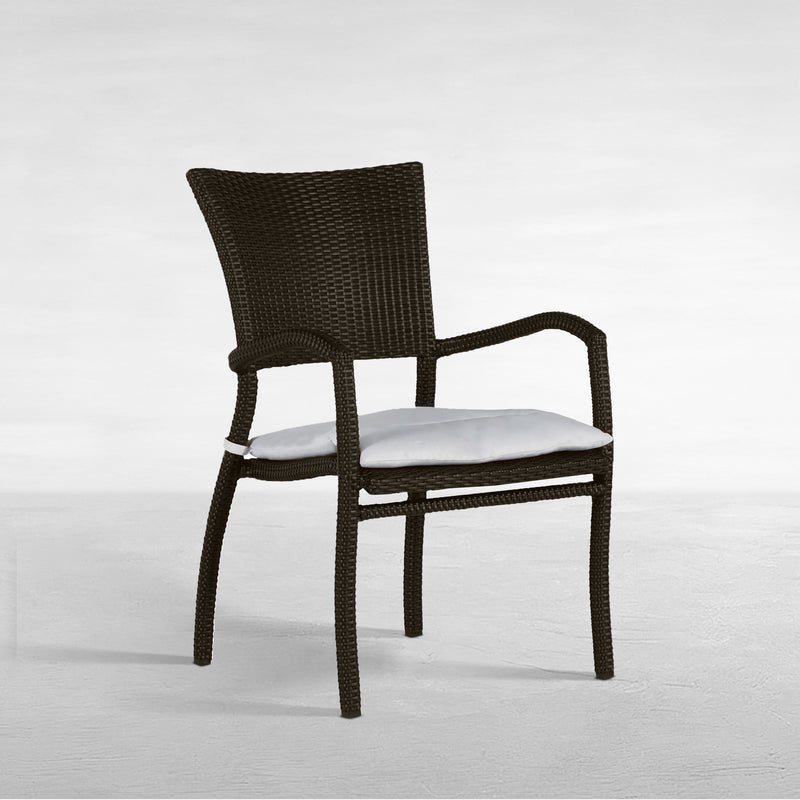 Skye Woven Resin Wicker Outdoor Arm Chair