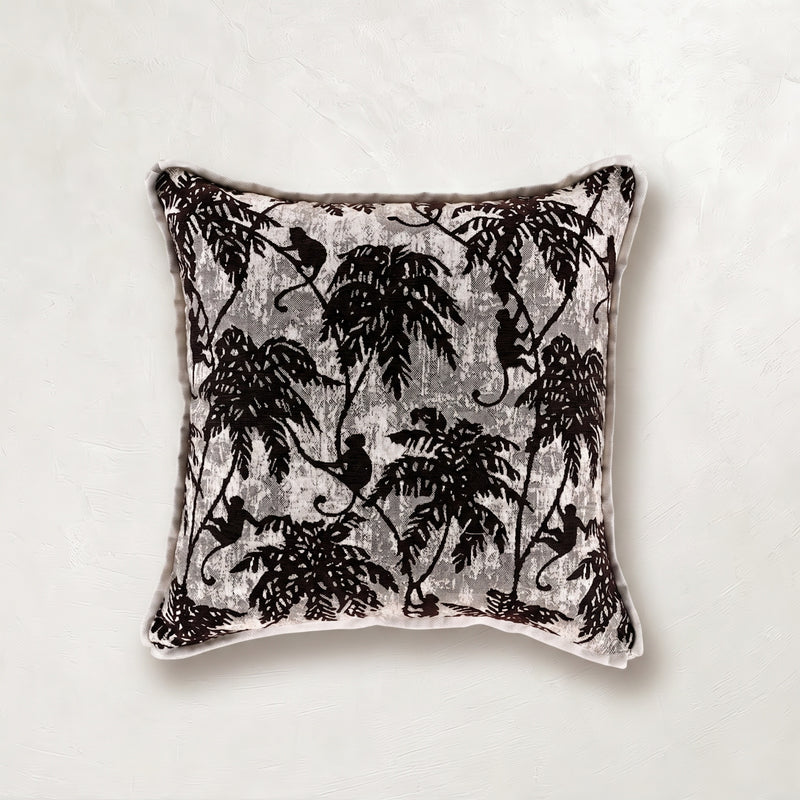 Monkey Business Bark Outdoor Throw Pillow