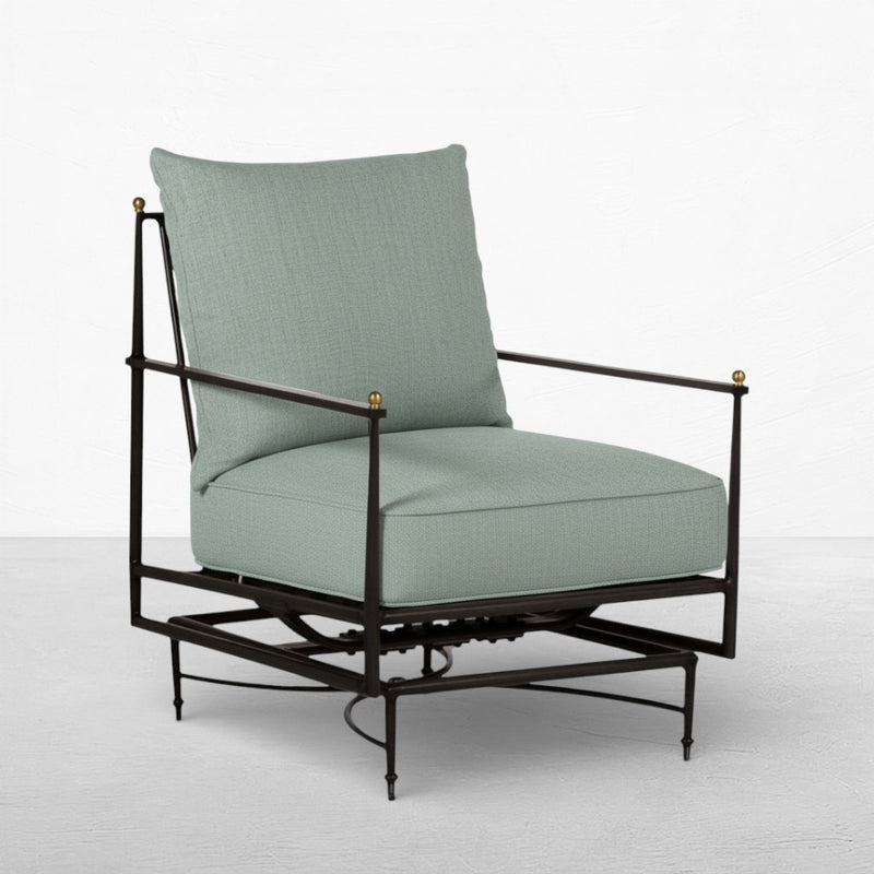 QS Roma Spring Lounge, Slate Gray-Cast Mist