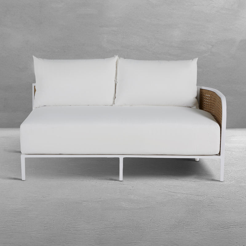 Havana Resin Wicker Outdoor Right Arm Facing Sofa