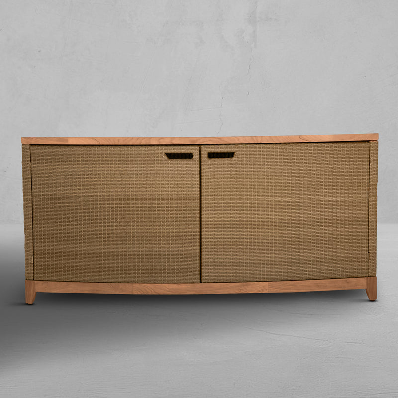 Chesapeake N-Dura Resin Wicker Console Cabinet
