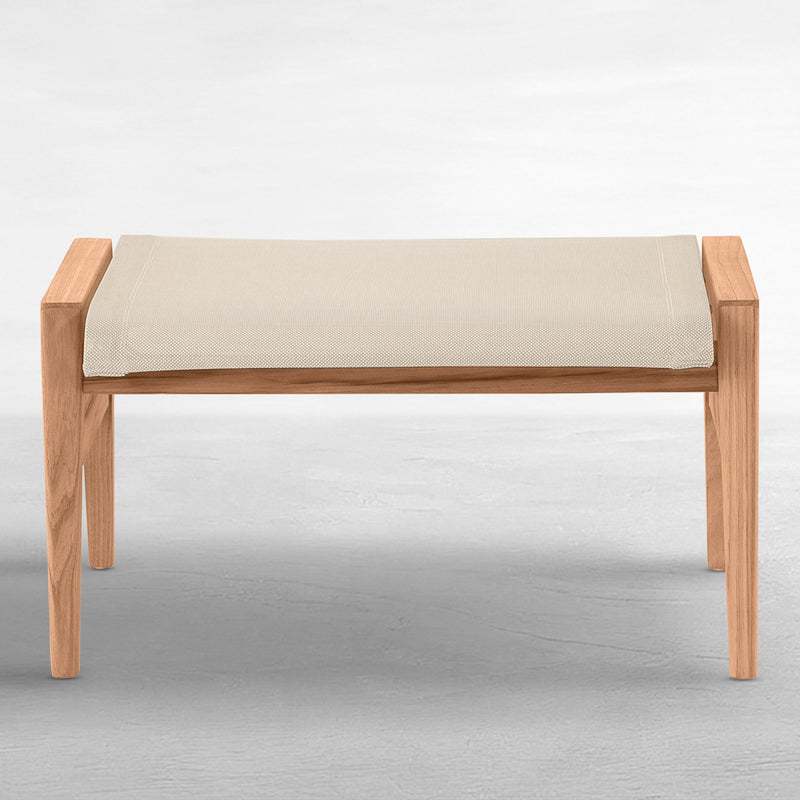 Coast Teak Outdoor Woven Ottoman