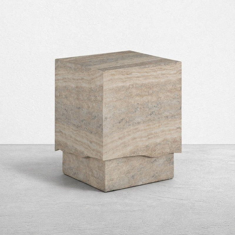 Glen Cast Stone Side Table