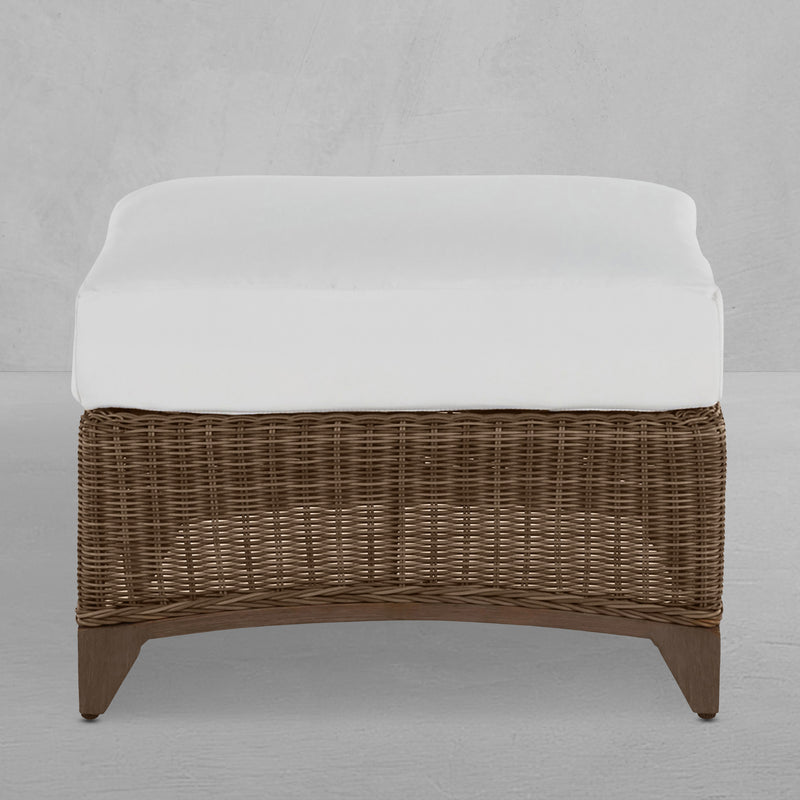 Astoria N-Dura Resin Wicker Outdoor Woven Ottoman