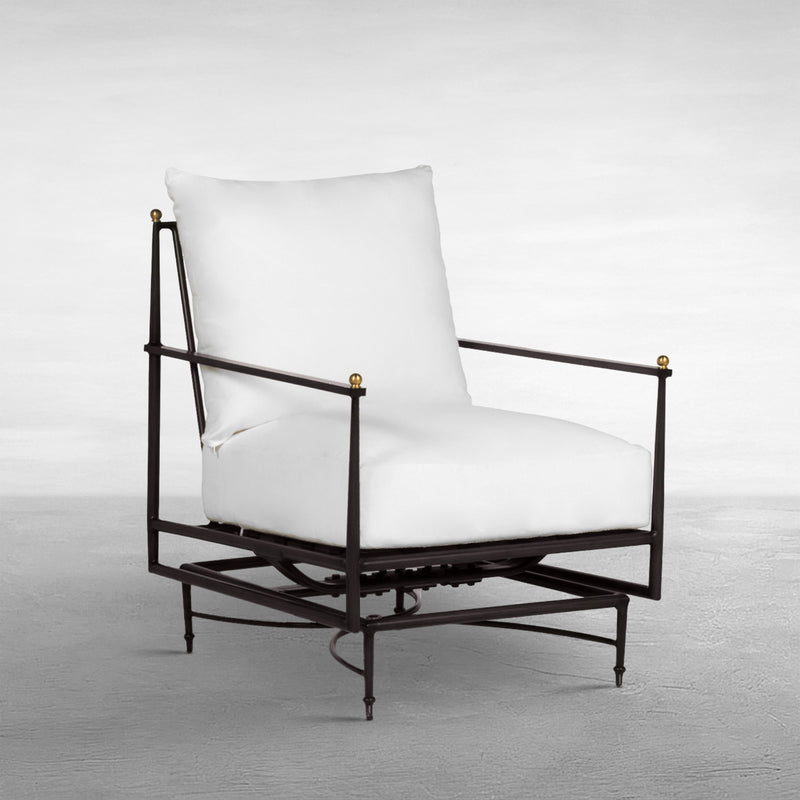 Roma Aluminum Outdoor Spring Lounge Chair