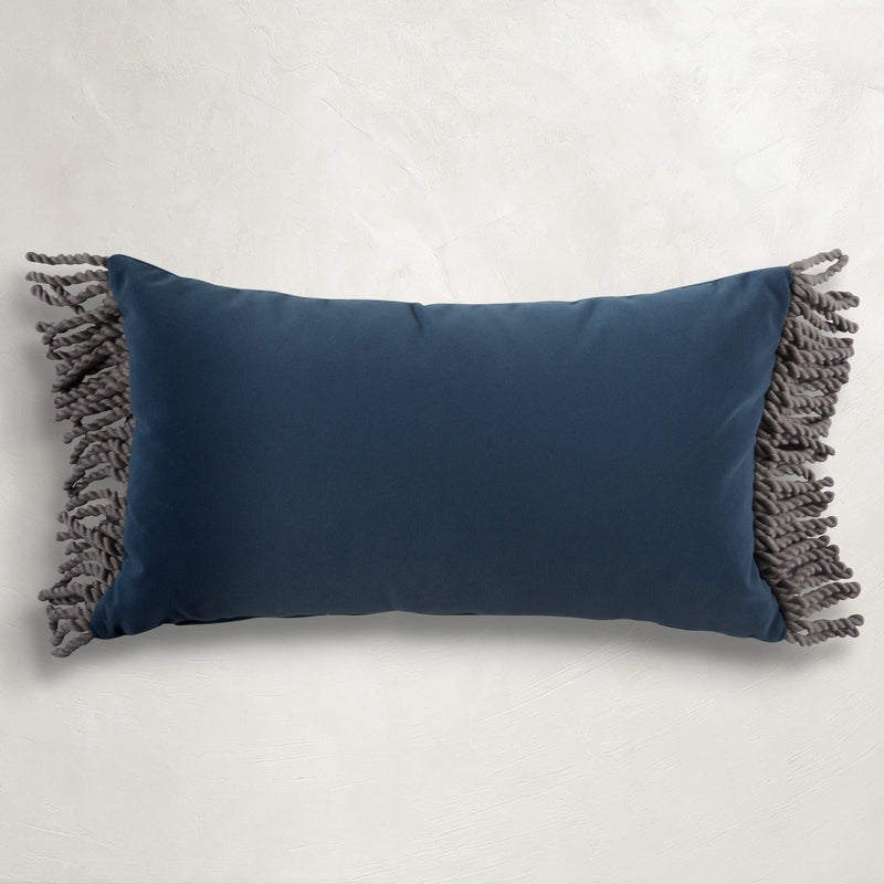 Velvet Outdoor Lumbar Pillow