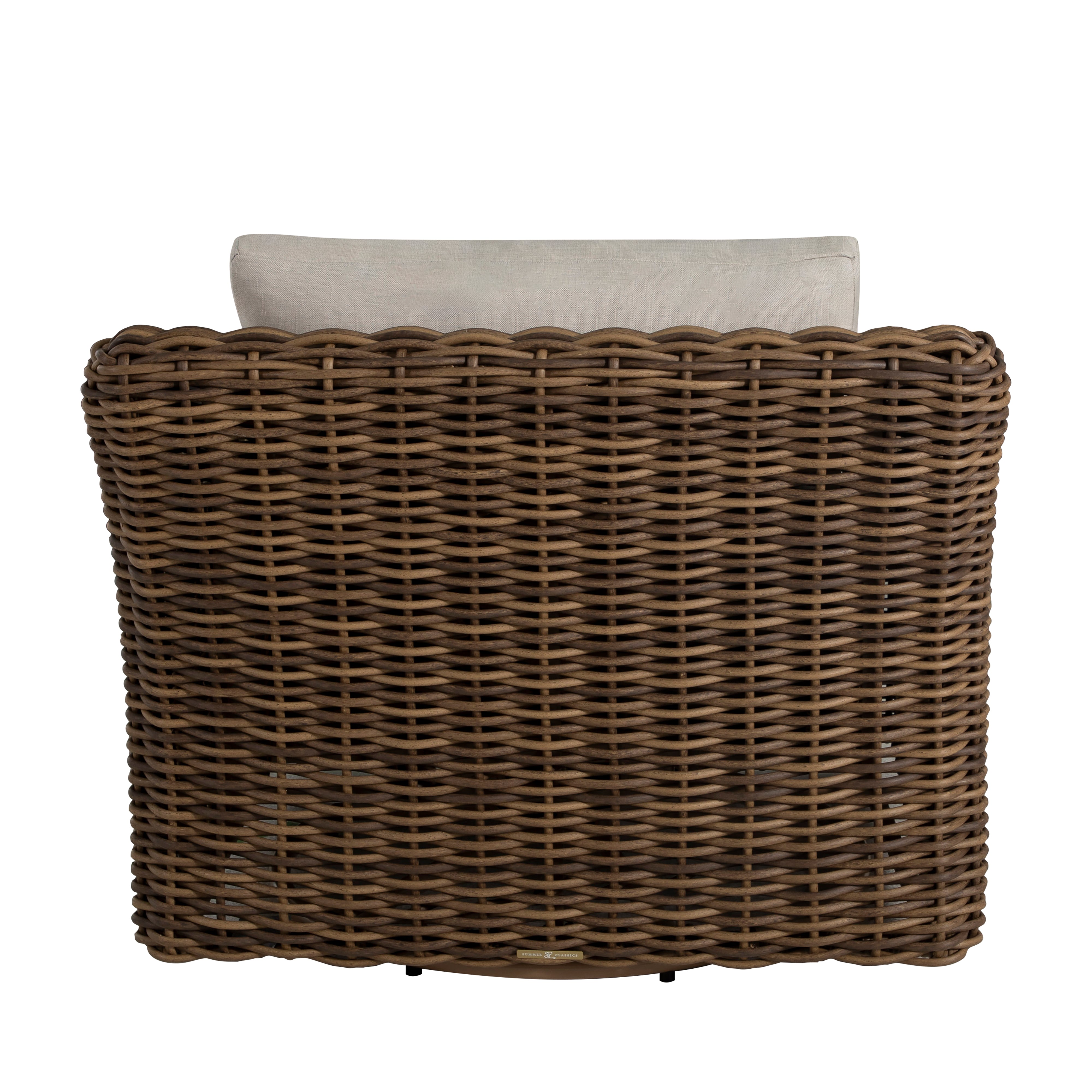 Montauk Resin Wicker Outdoor Swivel Lounge Chair