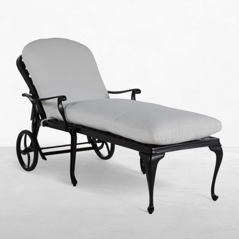 Provance Aluminum Outdoor Armless Chaise Lounge