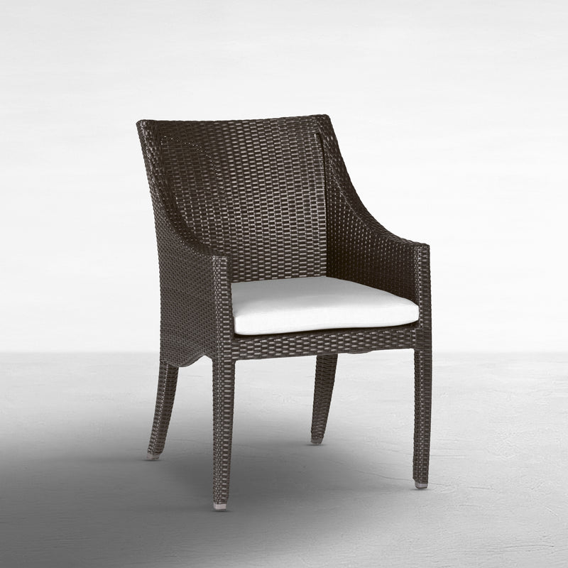 Athena Woven Resin Wicker Outdoor Arm Chair