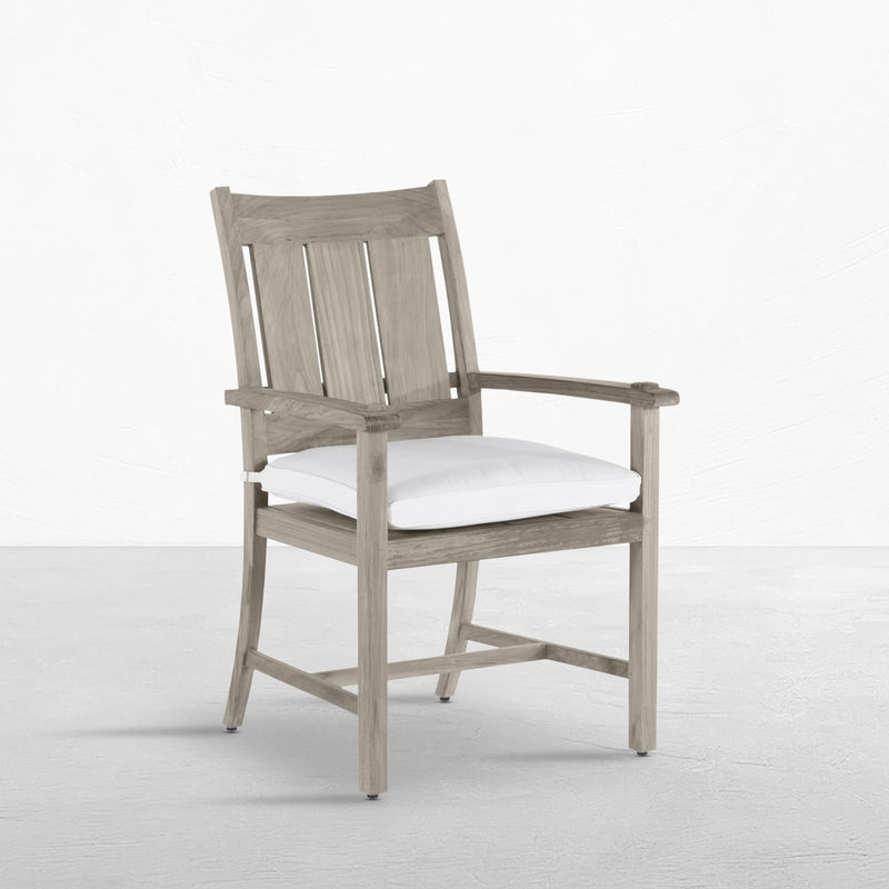 Croquet Teak Outdoor Arm Chair
