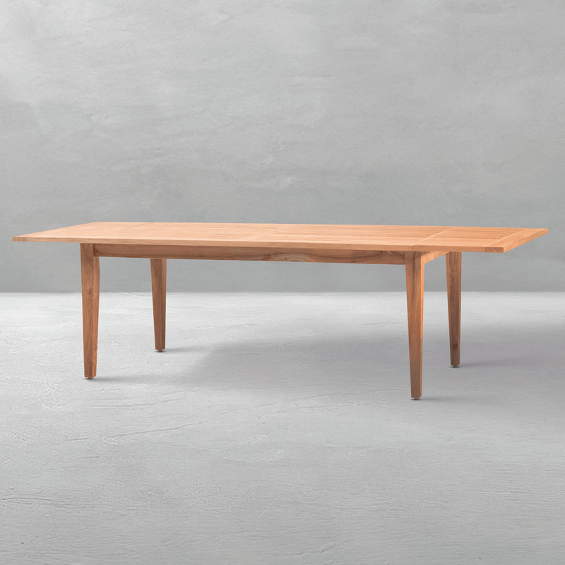 Teak Extension Farm Table W/ Hole