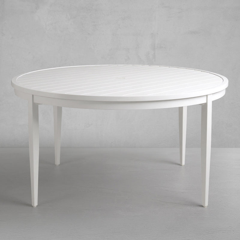 Brookings 60" Round Outdoor Slatted Dining Table
