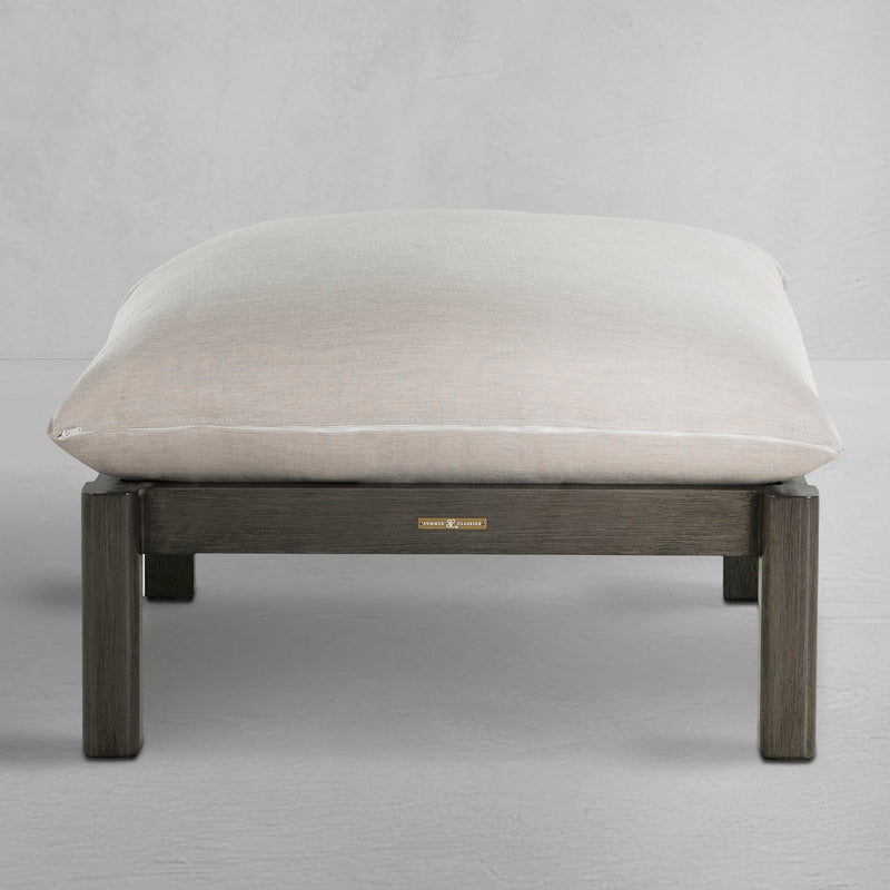 Monterey Aluminum Outdoor Woven Ottoman