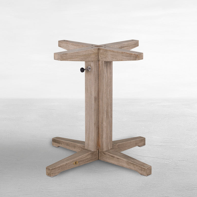 Club Teak Outdoor Dining Pedestal Base