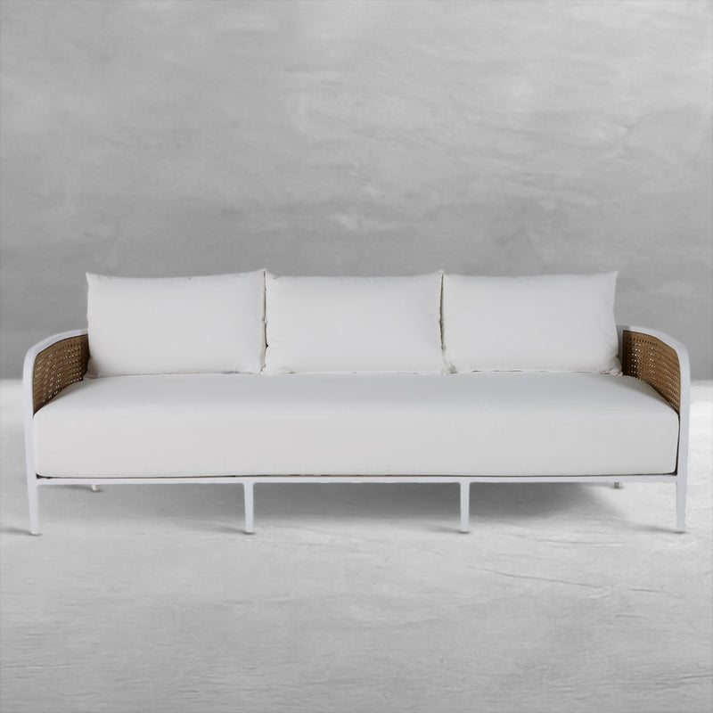 Havana Cane Resin Wicker Outdoor Sofa