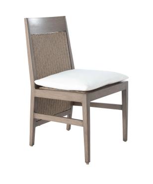 Savannah Aluminum Extended Back Side Chair