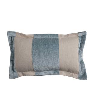 Wide Stripe Chenille Indoor Lumbar Pillow