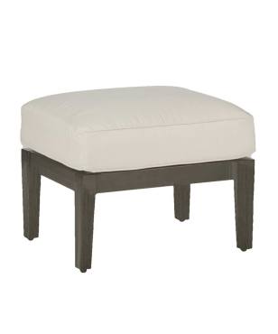 Lattice Aluminum Ottoman