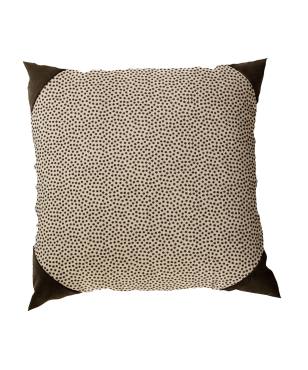 Dots Mink Indoor/Outdoor Pillow Brown