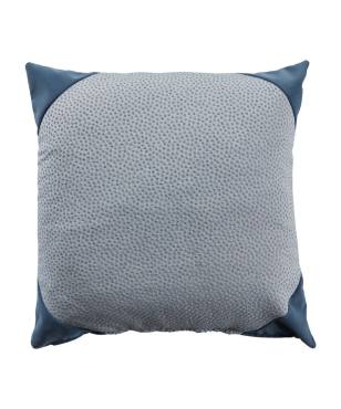 Dots Chambray Indoor/Outdoor Pillow Light Blue