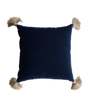 Solid Velvet Indoor Pillow Navy