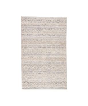 Raised Ikat Dove Indoor/Outdoor Rug Grey Cream