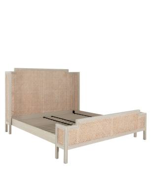 Camille King Bed - White