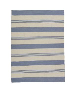 Quad-Stripe Indoor/Outdoor Rug Chambray