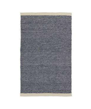 Heathered-and-Knotted Indoor/Outdoor Rug Denim