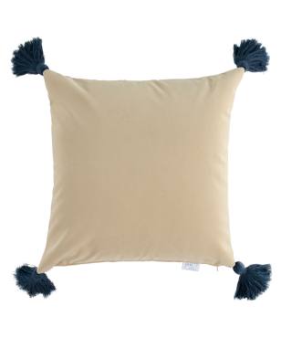 Velvet Indoor/Outdoor Pillow Ivory