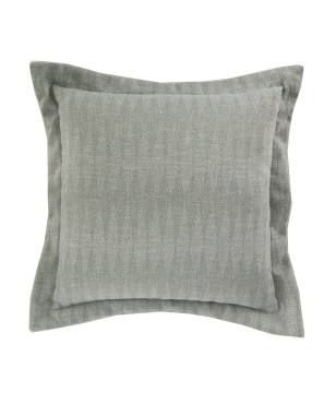 Herringbone Sky Indoor/Outdoor Pillow Blue