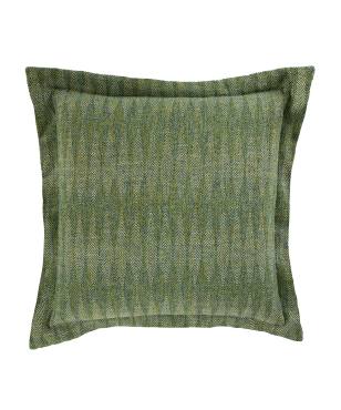 Herringbone Pistachio Indoor/Outdoor Pillow Green