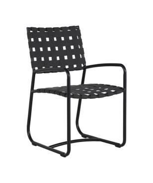 Catalina Arm Chair (Midnight With Charcoal Strap)