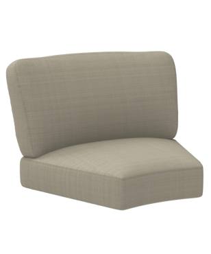 Club Woven Inside Round Corner Chair Replacement Cushion (Dream)