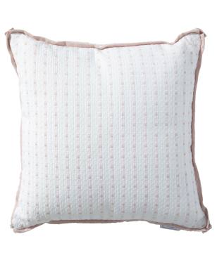 Basket Stitch Blush Indoor/Outdoor Pillow Pink